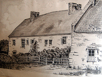 Ford End Manor House from the WI scrapbook for Biddenham of 1956 [X535/6]